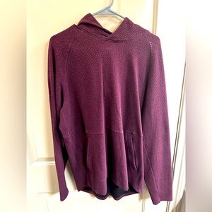 Lululemon At Ease Hoodie - Large - Heathered Cassis/Black